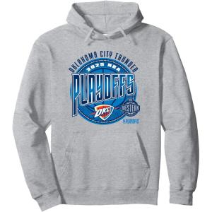 imageNBA Official Oklahoma City Thunder Playoffs 2025 Game Day Pullover HoodieHeather Grey