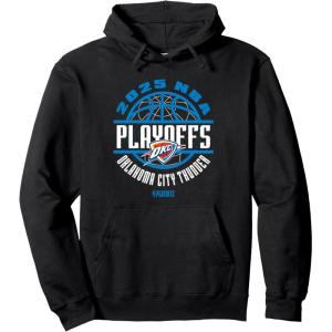 imageNBA Official Oklahoma City Thunder Playoffs 2025 Game Time Pullover HoodieBlack
