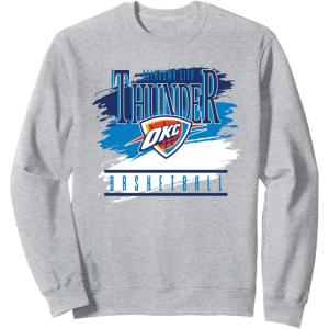 imageNBA Official Oklahoma City Thunder Spilled Paint SweatshirtHeather Grey