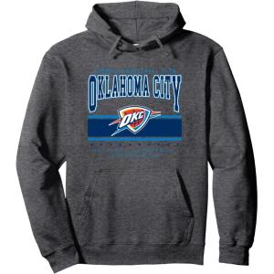 imageNBA Official Oklahoma City Thunder Up Top Hark Pullover HoodieDark Heather Grey