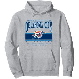 imageNBA Official Oklahoma City Thunder Up Top Hark Pullover HoodieHeather Grey