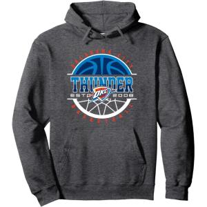 imageNBA Oklahoma City Thunder Pick and Roll Pullover HoodieDark Heather Grey