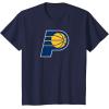imageNBA Indiana Pacers Officially Licensed TShirt Small BlackNavy Blue