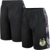 imageUltra Game Boys Youth NBA Official Active Knit Slam Basketball Training Shorts with Breathable Satin Mesh PanelsBlack