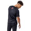 imageUltra Game Mens Mesh Button Down Baseball Jersey Tee ShirtBlack