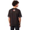 imageUltra Game Mens Mesh Button Down Baseball Jersey Tee ShirtBlack