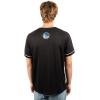 imageUltra Game Mens Mesh Button Down Baseball Jersey Tee ShirtBlack 23