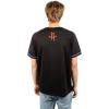 imageUltra Game Mens Mesh Button Down Baseball Jersey Tee ShirtBlack 23