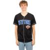 imageUltra Game Mens Mesh Button Down Baseball Jersey Tee ShirtBlack 23
