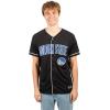 imageUltra Game Mens Mesh Button Down Baseball Jersey Tee ShirtBlack 23