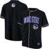 imageUltra Game Mens Mesh Button Down Baseball Jersey Tee ShirtBlack 23