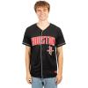 imageUltra Game Mens Mesh Button Down Baseball Jersey Tee ShirtBlack 23