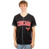 imageUltra Game Mens Mesh Button Down Baseball Jersey Tee ShirtBlack 23