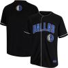 imageUltra Game Mens Mesh Button Down Baseball Jersey Tee ShirtBlack 23