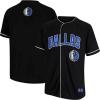 imageUltra Game Mens Mesh Button Down Baseball Jersey Tee ShirtBlack 23