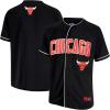 imageUltra Game Mens Mesh Button Down Baseball Jersey Tee ShirtBlack 23