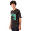 imageUltra Game Mens Mesh Button Down Baseball Jersey Tee ShirtBlack