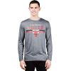 imageUltra Game Mens NBA Official Active Long Sleeve Pullover TShirtHeather Charcoal