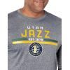 imageUltra Game Mens NBA Official Active Long Sleeve Pullover TShirtHeather Charcoal
