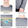 imageUltra Game Mens NBA Official Active Long Sleeve Pullover TShirtHeather Charcoal