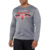 imageUltra Game Mens NBA Official Active Long Sleeve Pullover TShirtHeather Charcoal