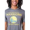 imageUltra Game Mens NBA Official Arched Plexi Short Sleeve Tee ShirtCharcoal Heather