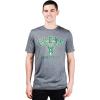 imageUltra Game Mens NBA Official Arched Plexi Short Sleeve Tee ShirtCharcoal Heather