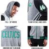 imageUltra Game Mens NBA Official Full Zip Fleece Hoodie Letterman Varsity JacketTeam Color