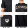 imageUltra Game Mens NBA Official Game Time Soft Mesh Short Sleeve VNeck Tee ShirtBlack