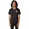 imageUltra Game Mens NBA Official Game Time Soft Mesh Short Sleeve VNeck Tee ShirtBlack