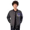 imageUltra Game Mens NBA Official Game Time Varsity JacketHeather Charcoal