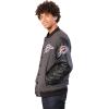 imageUltra Game Mens NBA Official Game Time Varsity JacketHeather Charcoal