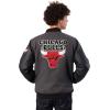 imageUltra Game Mens NBA Official Game Time Varsity JacketHeather Charcoal