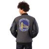 imageUltra Game Mens NBA Official Game Time Varsity JacketHeather Charcoal