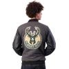 imageUltra Game Mens NBA Official Game Time Varsity JacketHeather Charcoal