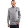 imageUltra Game Mens NBA Official Quarter Zip Long Sleeve Pullover TShirtHeather Charcoal