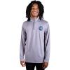 imageUltra Game Mens NBA Official Quarter Zip Long Sleeve Pullover TShirtHeather Charcoal