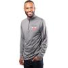 imageUltra Game Mens NBA Official Quarter Zip Long Sleeve Pullover TShirtHeather Charcoal