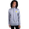 imageUltra Game Mens NBA Official Quarter Zip Long Sleeve Pullover TShirtHeather Charcoal