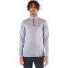 imageUltra Game Mens NBA Official Quarter Zip Long Sleeve Pullover TShirtHeather Charcoal