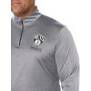 imageUltra Game Mens NBA Official Quarter Zip Long Sleeve Pullover TShirtHeather Charcoal
