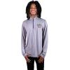 imageUltra Game Mens NBA Official Quarter Zip Long Sleeve Pullover TShirtHeather Charcoal