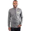imageUltra Game Mens NBA Official Quarter Zip Long Sleeve Pullover TShirtHeather Charcoal