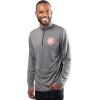 imageUltra Game Mens NBA Official Quarter Zip Long Sleeve Pullover TShirtHeather Charcoal