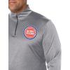 imageUltra Game Mens NBA Official Quarter Zip Long Sleeve Pullover TShirtHeather Charcoal