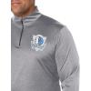 imageUltra Game Mens NBA Official Quarter Zip Long Sleeve Pullover TShirtHeather Charcoal