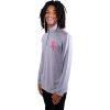 imageUltra Game Mens NBA Official Quarter Zip Long Sleeve Pullover TShirtHeather Charcoal