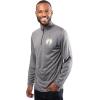 imageUltra Game Mens NBA Official Quarter Zip Long Sleeve Pullover TShirtHeather Charcoal
