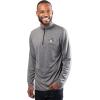 imageUltra Game Mens NBA Official Quarter Zip Long Sleeve Pullover TShirtHeather Charcoal