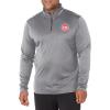 imageUltra Game Mens NBA Official Quarter Zip Long Sleeve Pullover TShirtHeather Charcoal